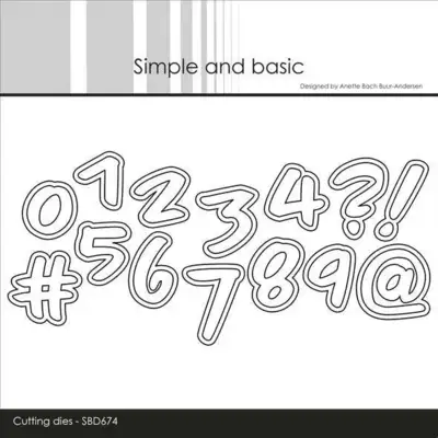 Simple and Basic dies "Numbers - Large" SBD674