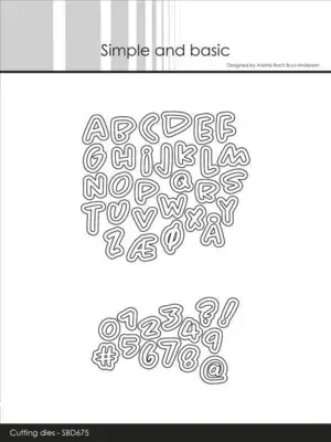 Simple and Basic dies "Alphabet and numbers - Mini" SBD675