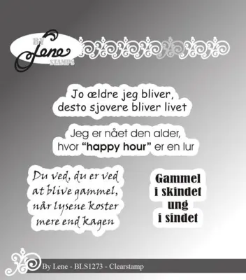 BY Lene Clearstamp "Danske tekster" BLS1273