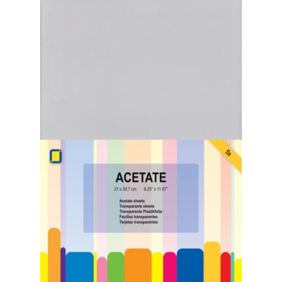 Acetate Gennemsigtige plastikplader A4, 5ark, 0,25mm