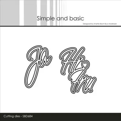 Simple and Basic dies "Ja & Hr og Fru" SBD684