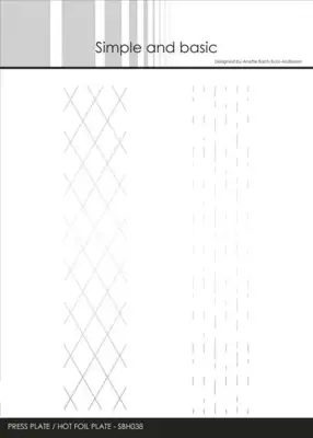 Simple and Basic Press Plate “Background Strips" SBH038
