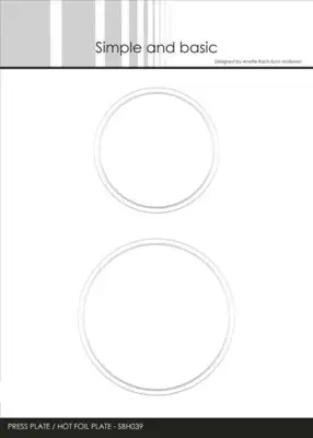 Simple and Basic Press Plate “Circles" SBH039