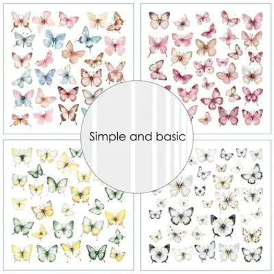 Simple and Basic Design Papers "Beautiful Butterflies" SBP567