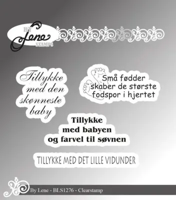 BY Lene Clearstamp "Danske tekster" BLS1276