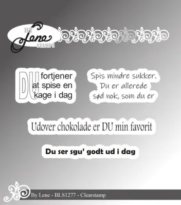 BY Lene Clearstamp "Danske tekster" BLS1277