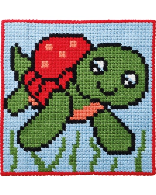 Børnestramaj skildpadde, 25x25cm