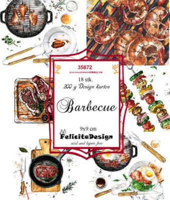 Felicita Design Toppers 9x9cm 18stk 200g Barbecue