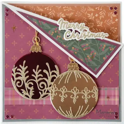 Marianne Design dies "Christmas baubles (round)" LR0967 udsolgt