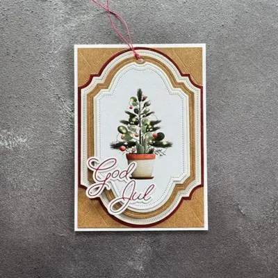 Simple and Basic Press Plate + Dies “God jul / Glædelig Jul" SBH040