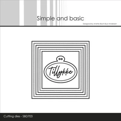 Simple and Basic dies "3 x 3 inch basics - Pierced" SBD703