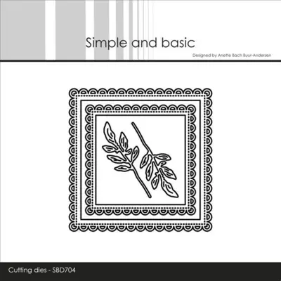 Simple and Basic dies "3 x 3 inch basics - Scallop" SBD704