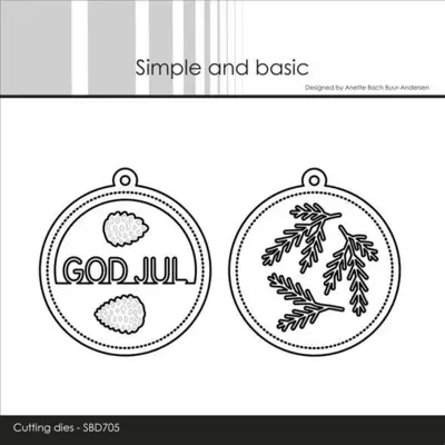 Simple and Basic dies "Sentiment in a tag GOD JUL" SBD705