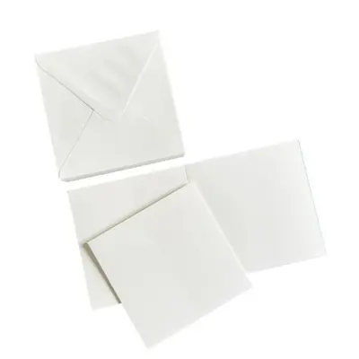 HobbyGros Storage - 50 Sæt - 3x3" / 76x76mm - Kort/Kuverter "Snow White" SS141