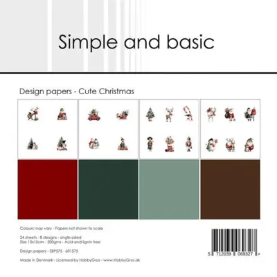 Simple and Basic Design Papers "Cute Christmas" SBP575