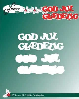 BY Lene Dies "God Jul / Glædelig Jul" BLD1890