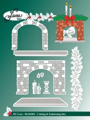 BY Lene Dies "Christmas Fireplace" BLD1883