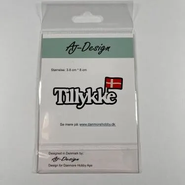 Dies AJ-Design Tillykke m/ flag