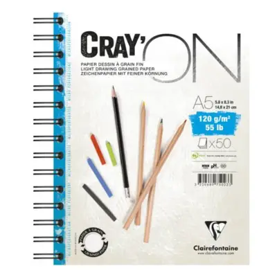 CLAIREFONTAINE CRAY-ON A5 SPIRAL 975023C