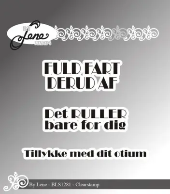 BY Lene Clearstamp "Danske tekster" BLS1281