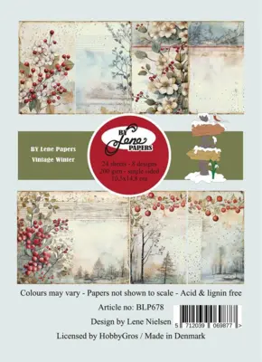 BY Lene Paperpad "Vintage Winter" BLP678