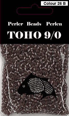 TOHO-perler brun 26B