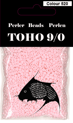 TOHO-perler l.rød 520