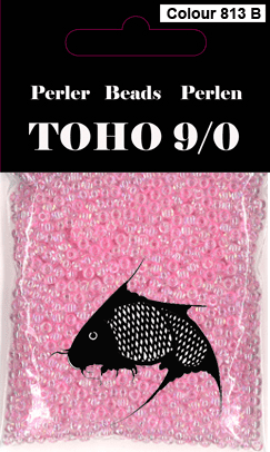 TOHO-perler klar l.rød 813B