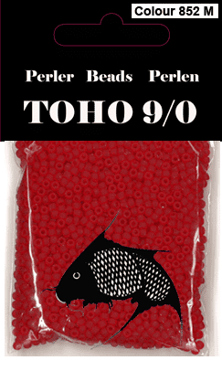 TOHO-perler rød 852M
