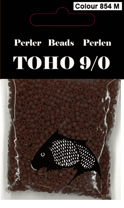 TOHO-perler brun 854M