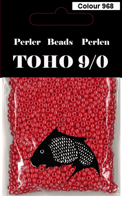 TOHO-perler rød 968