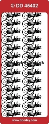 Stickers tillykke 45402 guld