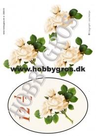 3D ark blomster, kobberbryllup