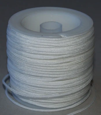 Knyttesnor 1,7mm hvid, 25m