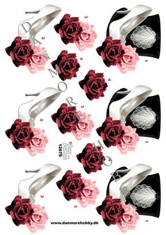 3D ark Dan-design blomster og sko