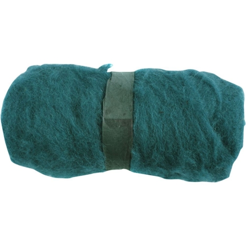 Kartet Uld, 100g, grøn