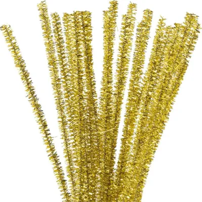 Chenille guld 6mm 24stk.