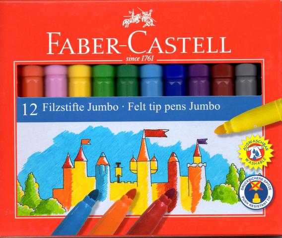 Faber-Castell Tusch børn jumbo 12 farver