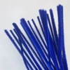 Chenille blå 6mm x 30cm, 25stk.