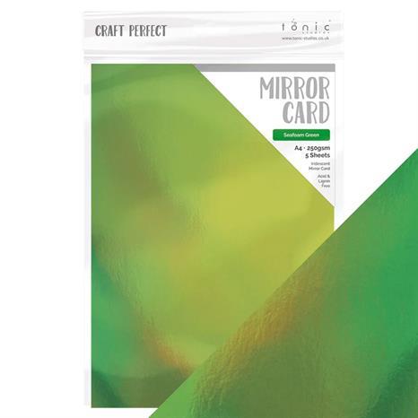Tonic/Craft Perfect - Iridescent Mirror Card "Seafoam Green" A4 9774E
