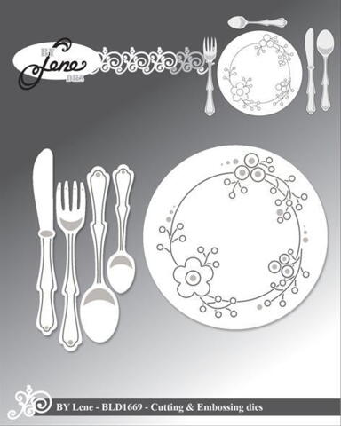 BY Lene Dies "Plate & Cutlery" BLD1669