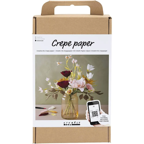 DIY Kit Crepepapir, Buket, Stræk/crepe: 180%