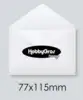 Kuverter 77x115mm, hvid, 10stk.