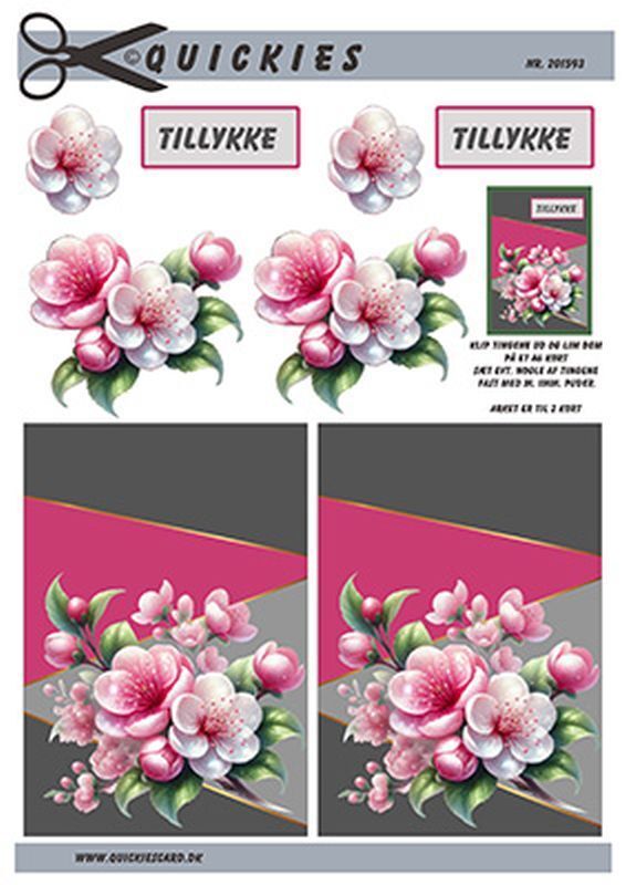 3D ark Quickies Æbleblomster