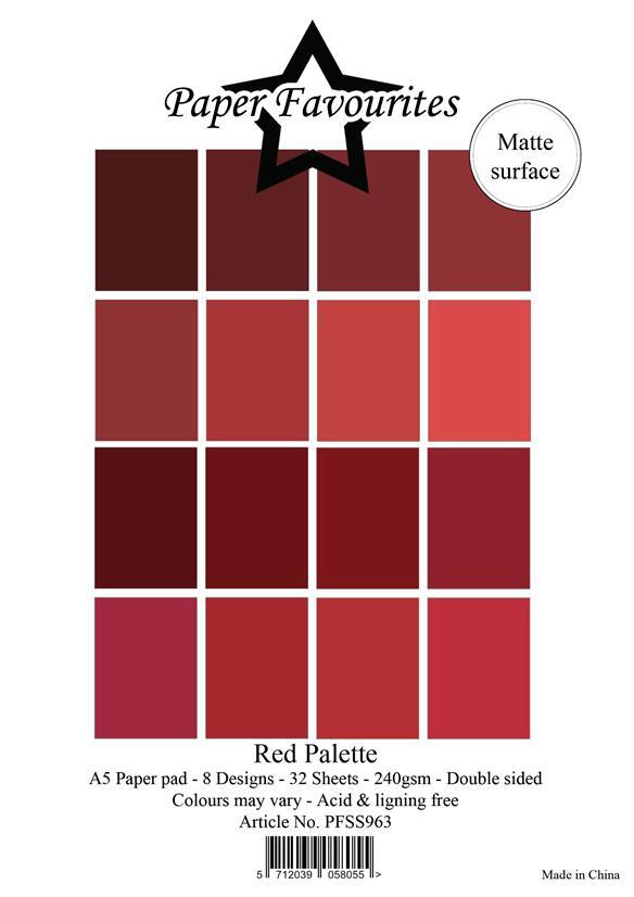 Paper Favourites Paper Pack "Solid Colours - Red Palette" PFSS963