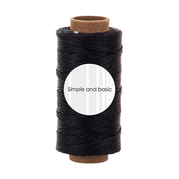 Simple and basic Polyester Thread 50m "Black" SBA701