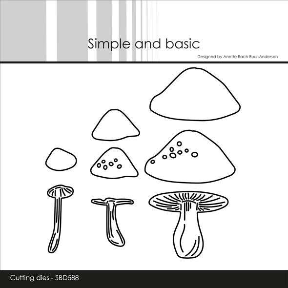 Simple and Basic die "Mushrooms" SBD588