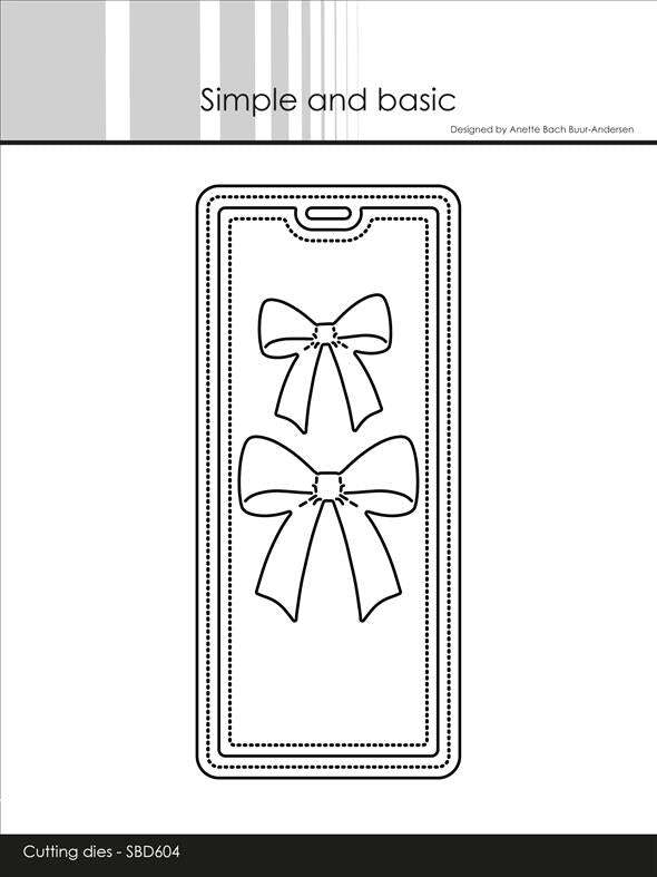 Simple and Basic die "Beautiful bows on a tag" SBD604