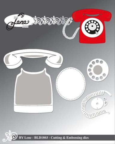BY Lene Dies "Retro Phone " BLD1803