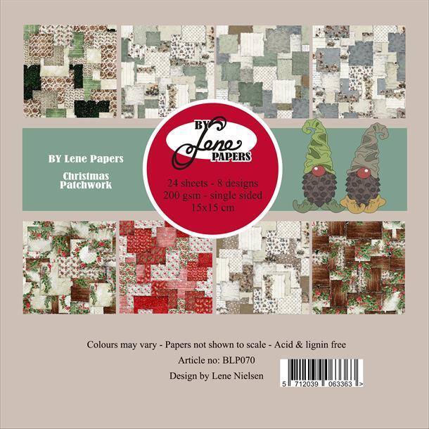 BY Lene Paperpad "Christmas Patchwork" BLP070